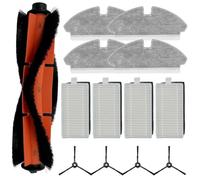 UTTASU Kit d'accessoires de rechange pour aspirateurs Mova M1/Trouver M1, comprend une brosse principale, des brosses latérales, un filtre et 4 chiffons de nettoyage, nylon + kit de nettoyage en