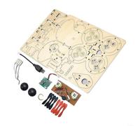 UTTASU Kit de construction pour quadricoptère en bois pour avion | Construction en bois, portée de 50 m, 3 réglages, structure tenon mortaise, accessoires de rechange inclus