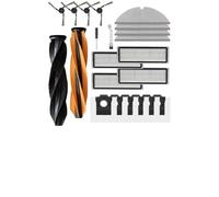 UTTASU Kit de pièces de rechange pour robot aspirateur Dreame D20 Pro Plus avec brosse principale, brosses latérales, filtre HEPA, sac à poussière et tampons de nettoyage pour un nettoyage en