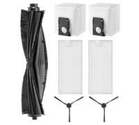 UTTASU Kit de rechange pour robot aspirateur Eureka J20 avec brosse principale, brosses latérales et sacs à poussière, filtration à 5 couches pour un nettoyage en profondeur des poils d'animaux et de