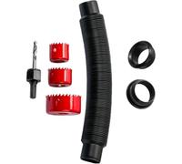 UTTASU Kit de trop-plein pour seau à pluie avec connecteur de tuyau, foret et joint d'étanchéité pour citerne d'eau et tuyau d'arrosage