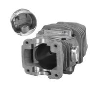 UTTASU Kit piston et cylindre chromés pour tronçonneuse STIHL MS291, alésage 47 mm, pièce n° 1141 020 1206, construction en acier, finition argentée, 1 jeu de rechange