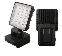 UTTASU Lampe de travail LED sans fil pour batterie, lampe de poche portable, projecteur pour réparation/camping en plein air/pêche/urgence, pour Worx, WA3593, WA3595, WA3401