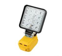 UTTASU Lampe de travail sans fil rechargeable par USB compatible avec plusieurs modèles de batterie 20 V max pour une fonctionnalité améliorée (10,2 cm)