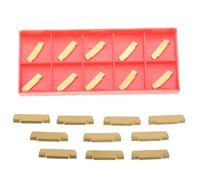 UTTASU Lot de 10 inserts en carbure MGMN200-G de 2 mm de largeur pour outils de rainurage et de séparation MGEHR/MGIVR, 16 x 3 x 2 mm, haute résistance à la préhension, tolérance serrée, résistance à
