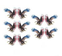 UTTASU Lot de 2 autocollants Patriotic 250e anniversaire pour aigle - Autocollant pour voitures, bouteilles d'eau, casques pour fenêtres, multicolore, 8 cm, pour célébration du patrimoine américain