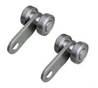 UTTASU Lot de 2 roues de porte coulissante robustes avec double roulement pour une action coulissante fluide sur rails et portes en acier