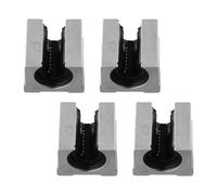 UTTASU Lot de 4 blocs de roulement linéaires SBR16UU pour rails de guidage de 16 mm, boîtier en aluminium, mouvement de précision pour routeurs CNC, fraises, tours et imprimantes 3D