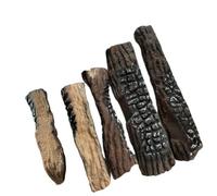 UTTASU Lot de 5 bûches artificielles décoratives pour cheminée au bio-éthanol ou au gaz