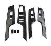 UTTASU Lot de 7 garnitures de poignée de porte intérieure style fibre de carbone pour Kia EV6 2021, résistant aux rayures, ensemble de rechange pour portes gauche et droite, matériau ABS