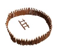 UTTASU Mini clôture en bois et échelle : décoration de Noël pour jardins miniatures