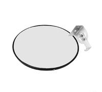 UTTASU Miroir de circulation Miroir convexe 30 cm Miroir de sécurité grand angle avec courbure à 130 degrés Noir Construction robuste ABS PC Support pivotant Réglable