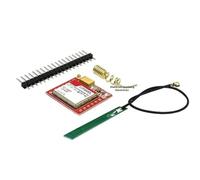 UTTASU Module GSM GPRS avec réseau quadruban, carte mère compacte de 2,5 x 2,3 cm avec interface série TTL, mise en marche automatique et indicateur de signal LED, antenne incluse pour projets IoT