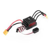 UTTASU Moteur sans balais régulateur électronique 60 A pour véhicule RC 1/10 Black-T, Black-XT60, Red-T, Red-XT60 - Imperméable à l'eau, programmable, avec fonctions de sécurité