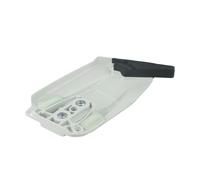 UTTASU MS462 Couvercle d'embrayage en métal pour tronçonneuses STIHL MS 462 et 500i Pièce de rechange 1142-640-1705 Boîtier en acier blanc durable Ajustement monobloc