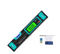 UTTASU Numérique avec écran LED, inclinomètre pour bois et métal, niveau à bulle de précision de 20 cm/30 cm avec point zéro automatique et rétroéclairage vert