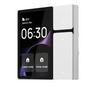 UTTASU Panneau de commande intelligent pour MOES 3,5" avec 3 relais, 3 boutons et télécommande infrarouge CCP-S01, écran tactile multiple, haute sensibilité, intensité variable en continu
