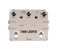 UTTASU Pédale d'effet Looper pour guitare électrique - Rowin Loop Station avec 11 types de jeu, True Bypass, temps d'enregistrement de 10 min, Undo/Redo, entrée et sortie stéréo, or