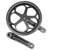 UTTASU Pédalier pliable en alliage d'aluminium pour vélos pliants, longueur de manivelle de 152 mm, plateau de pédalier 32T/48T/52T, construction forgée à froid