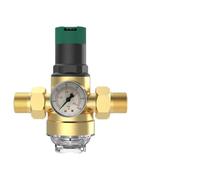 UTTASU Réducteur de pression d'eau à haute efficacité 1/2, 3/4 avec manomètre et filtre