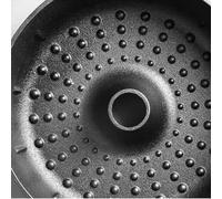 UTTASU Rôtissoire en fonte pour four, rôtissoire d'extérieur avec couvercle, rôtissoire ronde