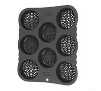 UTTASU Silicone Hamburger Bun Pan 8 Cavity Heat Resistant