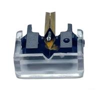 UTTASU Stylet à aiguille de rechange pour Shure M44-7 N44-7 - Phonographe - Ajustement précis - Coque de protection en ABS - Noir et rouge - Facile à installer - Noir