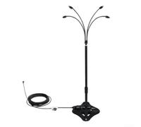 UTTASU Système de brumisation de jardin avec tubes à mémoire de forme flexibles de 8 m, hauteur réglable de 43 à 66 cm, 4 buses en laiton pour refroidissement extérieur