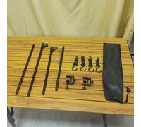 UTTASU Table de camping avec support lanterne pour activités de plein air et transport