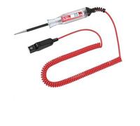 UTTASU Testeur de tension numérique LCD 5-48 V avec rétroéclairage et câble à ressort étendu pour batterie de voiture