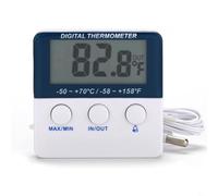 UTTASU Thermomètre électronique avec alarme pour intérieur et extérieur avec alarme de monition pour glacières, congélateurs