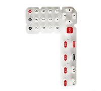 UTTASU Total Station Clavier de remplacement en silicone souple pour clavier compatible avec TS02 TS06 TS15 GM52 IM52 ES602G GTS1002 NiK N2 N5 K2 (D)