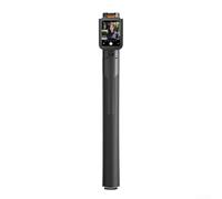 UTTASU Trépied à selfie portable RC avec écran double commande extensible 1,75 m en aluminium télescopique léger fibre de carbone pour smartphone DSLR appareil photo photographie en plein air (Noir)