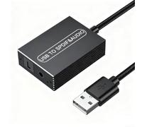 UTTASU USB to 3.5mm Optical Audio Converter Aluminum(1.2 m)