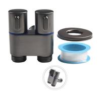 UTTASU Vanne triangulaire G1/2 2,5 cm deux sorties double commande machine à laver toilette