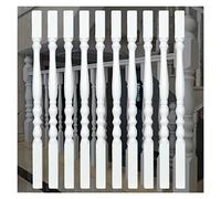 UTTDP Balustres en peuplier, marches extérieures for rampes d'escalier - Barreaux en Bois Dur Blanc, for Couloir de Jardin(95cm/37.4in 10 Pack)
