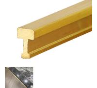 UTTDP Bande de Transition en Laiton Durable for Moquette et carrelage - Moulure en T for Une Transition de Sol sans Coutures(W5xH12mm(0.2"x0.47"))