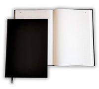 UTTSCHEID Registre folioté numéroté Vertical 21 x 29,7 cm - 100 pages - Couverture noire - Quadrillé - Petits carreaux