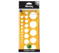 Uttse WONDAY - Trace-cercles "INCASSABLE" Pairs et Impairs de 2 à 40 mm - Normographe rond