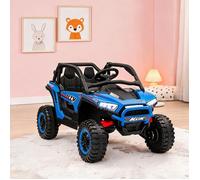 UTV électrique 2 places bleu 24V 5-7 km/h télécommande musique et lumières