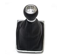 UTVTNPUKM Couvercle de démarrage en cuir noir 5 vitesses voiture accessoires Capuchon Compatible for Volkswagen Compatible for Passat B7 3C (05-13) Levier de vitesse de voiture