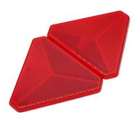UTYSRFgkjlol Triangle de sécurité Voiture 2 réflecteurs arrière Rouges, Triangle réfléchissant, Poteau de Porte, vis de sécurité, Fixation de la Queue de Voiture(Red)
