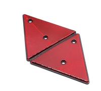 UTYSRFgkjlol Triangle de sécurité Voiture 2 réflecteurs arrière Rouges, Triangle réfléchissant, Poteau de Porte, vis de sécurité, Fixation de la Queue de Voiture(A)