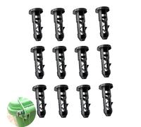 UtySty Lot de 12 bouchons d'essieu rotatifs à couvercle oscillant, diamètre extérieur de 2 cm, boulons de liaison pour poubelle en plastique avec poubelle, poubelle à roulettes pour déchets extérieurs