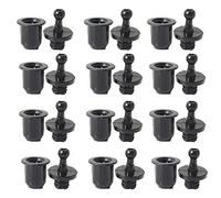 UtySty Lot de 12 paires de chevilles de guidage pour grille de haut-parleur, kit de fixation à bouton-pression, boucle de fixation pour boîte de son, cadre de filet, prise de courant, clips audio