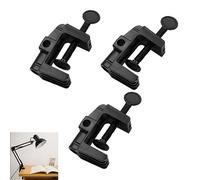 UtySty Lot de 3 pinces de rechange pour lampe de bureau, bras oscillant, support de base en plastique non marquant, support de base pour architecte de bureau, lampe de table col de cygne, lampe de
