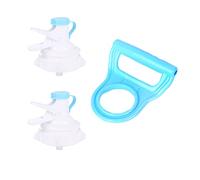 UtySty Lot de 3 valves de distributeur d'eau de 15 litres avec poignée de bouteille d'eau, poignées de transport pour pichet d'eau de 3 à 5 gallons, bouchon couronne de 55 mm, porte-bouteille