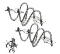 UtySty Lot de 4 clips de fixation verticaux pour tuyau en croix de 2,5 à 3,1 cm - Tube EMT double vis en forme de U - Fermoir fixe - Boucle de fixation pour ferme, jardin, serre, chambre d'enfant,