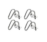 UtySty Lot de 4 colliers de serrage transversaux pour tube OD 1,9 cm EMT - Double boulon à vis en forme de U - Connecteur vertical horizontal - Fermoir fixe - Boucle de fixation pour ferme, jardin,