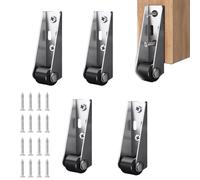UtySty Lot de 4 roulettes à profil bas avec vis de montage, cadre long, petites roulettes rigides pour rangement sous le lit, conteneurs de rangement, tiroir, armoire, porte, bibliothèque, étagère